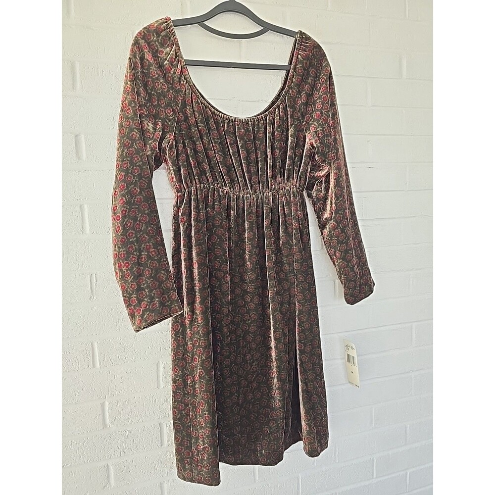 NWT Ralph Ralph Lauren Women's Vintage Velvet Dress Bohemian Rhapsody Size M